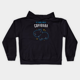 Capybara is my zodiac sign Kids Hoodie